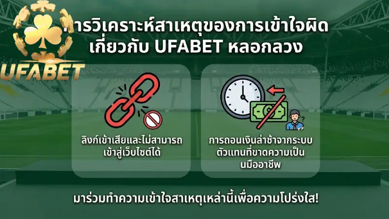 วิเคราะห์สาเหตุที่ทำให้คนเข้าใจผิดว่า UFABET โกง
